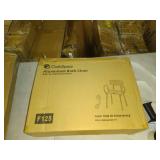 OasisSpace Shower Chair, Adjustable Bath Stool with Free Assist Grab Bar, No Medical Tools, Non-slip Bathtub Seat with Durable Aluminum Legs for Elderly, Seniors, Handicapped and Handicapped