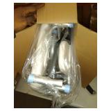 OasisSpace Shower Chair, Adjustable Bath Stool with Free Assist Grab Bar, No Medical Tools, Non-slip Bathtub Seat with Durable Aluminum Legs for Elderly, Seniors, Handicapped and Handicapped