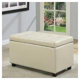 Simpli Home Cosmopolitan Medium Storage Ottoman Bench