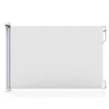 Perma Extra Wide Indoor/Outdoor Retractable Gate, Extra Wide 71 in, White