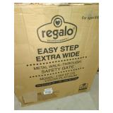 Regalo Easy StepÂ® 49-Inch Extra Wide Baby Gate, Includes 4-Inch and 12-Inch Extension Kit, 4 Pack of Pressure Mount Kit, and 4 Pack of Wall Mount Kit