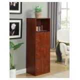 Convenience Concepts X-Tra Storage 3-Door Cabinet, Cherry