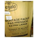 Regalo Easy StepÂ® Extra Tall Walk Thru Baby Gate, Includes 4-Inch Extension Kit, 4 Pack of Pressure Mount Kit and 4 Pack Wall Cups and Mounting Kit