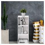 Furinno 11003WH 3-Tier Open Shelf Bookcase, White Color
