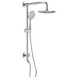 SOKA 9 Inch Rain Shower Head with Handheld Shower Head Bathroom Rain Shower System Dual Shower Combo 3-Setting Handheld Sprayer with Shower Hose Bathroom Shower Faucet Set with Slide Bar Chrome