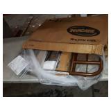 Invacare Clamp-On Half-Length Rails for Homecare Beds, 1 Pair of bed rails, 6630DS , Brown