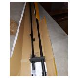 Kenney Adler 5/8" Indoor/Outdoor Rust-Resistant Wrap Around Curtain Rod, 48-84", Black