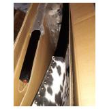 Carolyn Black Cow Print Bar Stool