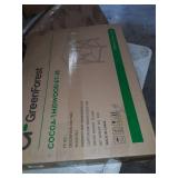 Walker Edison Sedalia Modern Farmhouse Metal X Side Table, 18 Inch, Dark Walnut