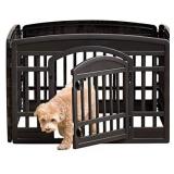 Frisco 4-Panel Plastic Exercise Dog Playpen