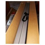 COSCO XL 38.5" Fold-in-Half Card Table w/ Handle, Gray, Indoor & Outdoor, Wheelchair Accessible