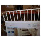 Munchkin Extending XL Tall and Wide Hardware Baby Gate, Extends 33" - 56" Wide, White