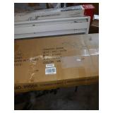 weathered grey finish wood wall corner 5-tier bookshelf bookcase accent etagere