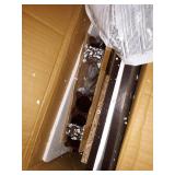 Winda Modern and Contemporary 2-Door Wooden Entryway Shoes Storage Cabinet - Dark Brown - Baxton Studio