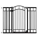 Summer Infant Multi-Use Decorative Extra Tall Walk-Thru Baby Gate, Fits Openings 28. 5" to 48" Wide, Black Metal, for Doorways and Stairways, 36" Tall Baby and Pet Gate, Black, One Size $101.60