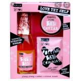 HALLU BY PEYTON LOVE THY BATH LOVE THY SELF COMPLETE PINK CARPET TREATMENT