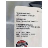 IZOD ADVANTAGE 5PC MESH BATH SPONGE SET