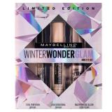 Maybelline Winter Wonderglam Mini Mascaras and Eyeliner Kit, 3 Count