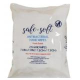 LOT OF 10 SAFE & SOFT ANTIBACTERIAL HAND WIPES FRESH SCENT 25 HAND WIPES