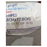 LOT OF 10 SAFE & SOFT ANTIBACTERIAL HAND WIPES FRESH SCENT 25 HAND WIPES