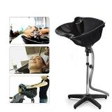 Hair Washing Sink, Portable Height Adjustable Shampoo Basin Wash Hair Bowl Hairdressing Salon Sink Basin for Barber Shop Beauty Salon Spa Equipment