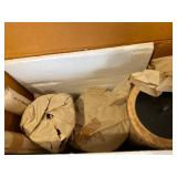 Wood Candle Holder S/3 24",21",18"H