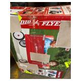 Radio Flyer, 3-in-1 EZ Fold Wagon, Padded Seat with Seat Belts, Red