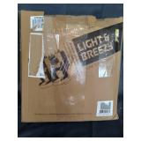 FH Group Light & Breezy Gray and Black Auto Accessories Set, with Steering Wheel Cover and Seat Belt Pads, Airbag Compatible and Split Bench Full Set Seat Covers