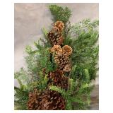 Nearly Natural 26" Pine and Pine Cone Teardrop