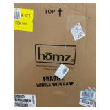 Homz 3 Drawer Wide Cart with Casters/Wheels, Set of 1