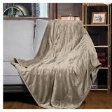 Heated Blanket Beige