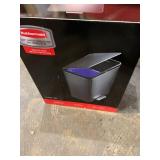 Rubbermaid Elite Stainless Steel Metal Dual Stream Step-On Trash Can for Home and Kitchen Waste and Recycling, 15.9 Gallon, Charcoal