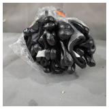 FIRM GRIP Nitrile Dip Gloves (10-Pair), Gray/Black