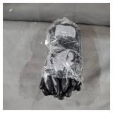 FIRM GRIP Nitrile Dip Gloves (10-Pair), Gray/Black