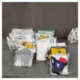 LOT OF MASKS AND SANATIZER