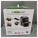GoWISE USA 8-in-1 5.0 Qt. Black Electric Air Fryer with Recipe Book