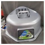 Van Ness Large Corner Enclosed Cat Litter Pan with Odor Door and Zeolite Air Filter by Van Ness