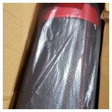 FH Group Half Set Futuristic Leatherette Red and Black Front Seat Cushions