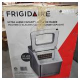 Frigidaire - 13.3" 40-Lb. Freestanding Icemaker - Stainless Steel