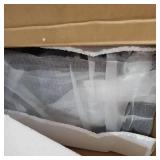 Nathan James Harper 2-Drawer Mid-Century Side Table, Black/Brown