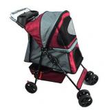 Jespet 4 Swivel Wheel Travel Pet Stroller