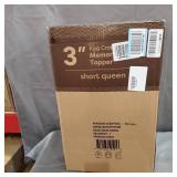 Best Price Mattress Short Queen Mattress Topper - 3 Inch Egg Crate Memory Foa...