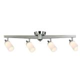 Eglo 1600 Penn Ave 30 inch 18-Watt Chrome Semi-Flush Mount LED Fixed Track