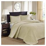 Madison Park Quebec 3-Piece King Quilted Bedspread Set