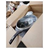 sensarte non stick deep frying pan black