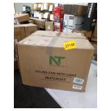 nice nutcrust ceiling fan with light gold led