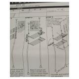 baoyouni 2 layer hanger hook ivory shelf