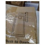 dusk to dawn sensor wall sconce black