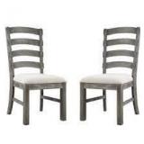 The Gray Barn Snowshill Rustic Charcoal Grey Dining Chair (Set of 2) - Retail:$295.00
