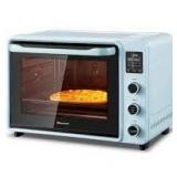 hauswirt light blue toaster oven dented